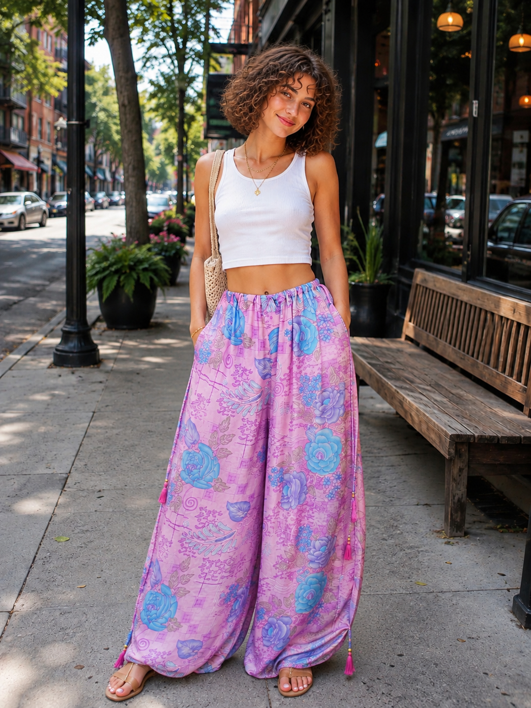 The Lavender Sky Box Pants-138