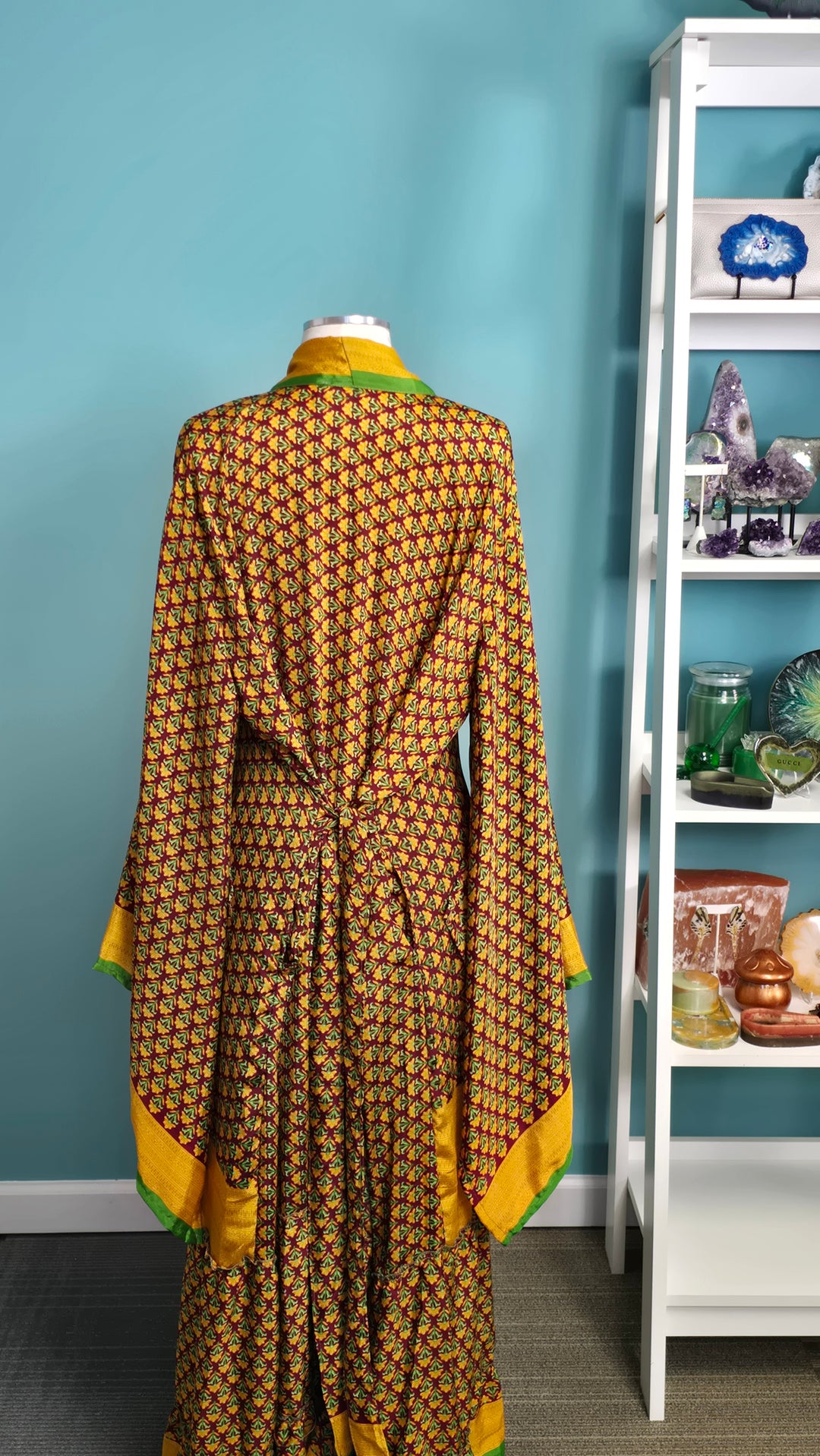 The Golden Baynan Vintage Sari Silk Kimono