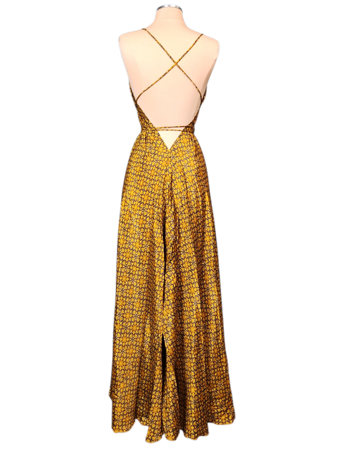 The Golden Harvest Silk Vault Tulip Arm Long Kimono & Point Dress Set-248