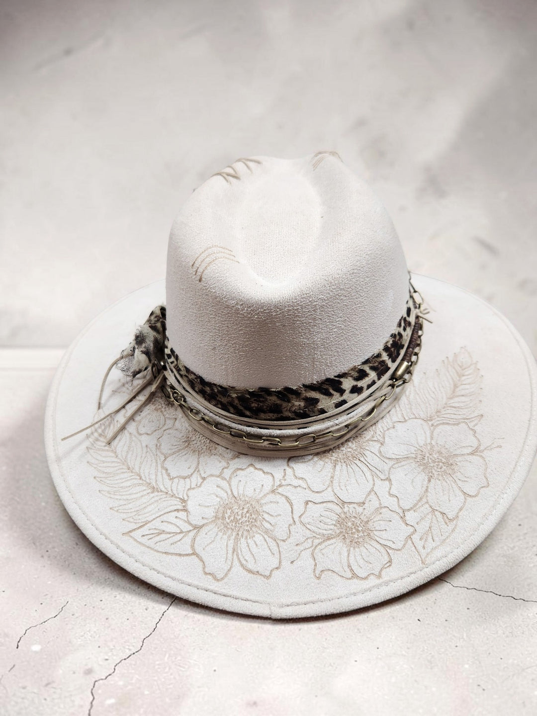 The Desert Bloom Vegan Suede Hat - 812