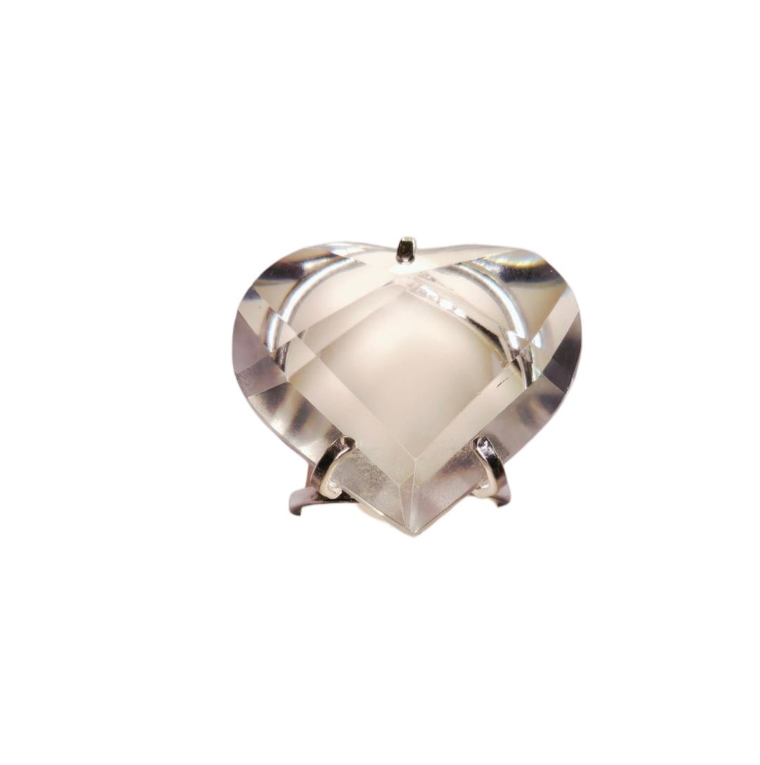 The Moonlight Heart Clear Quartz Arc Ring