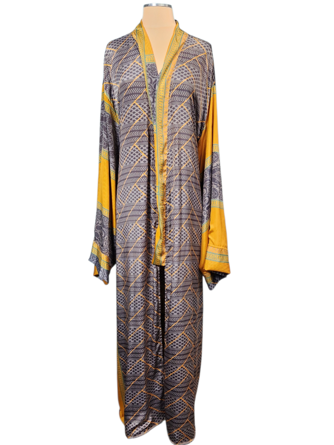 The Golden Geometry Reversible Men's Kimono-150