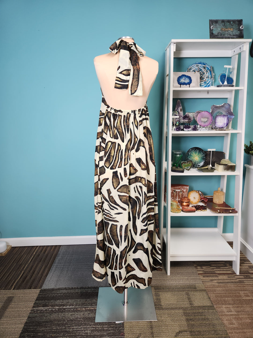 The Palms Halter Maxi Dress-300