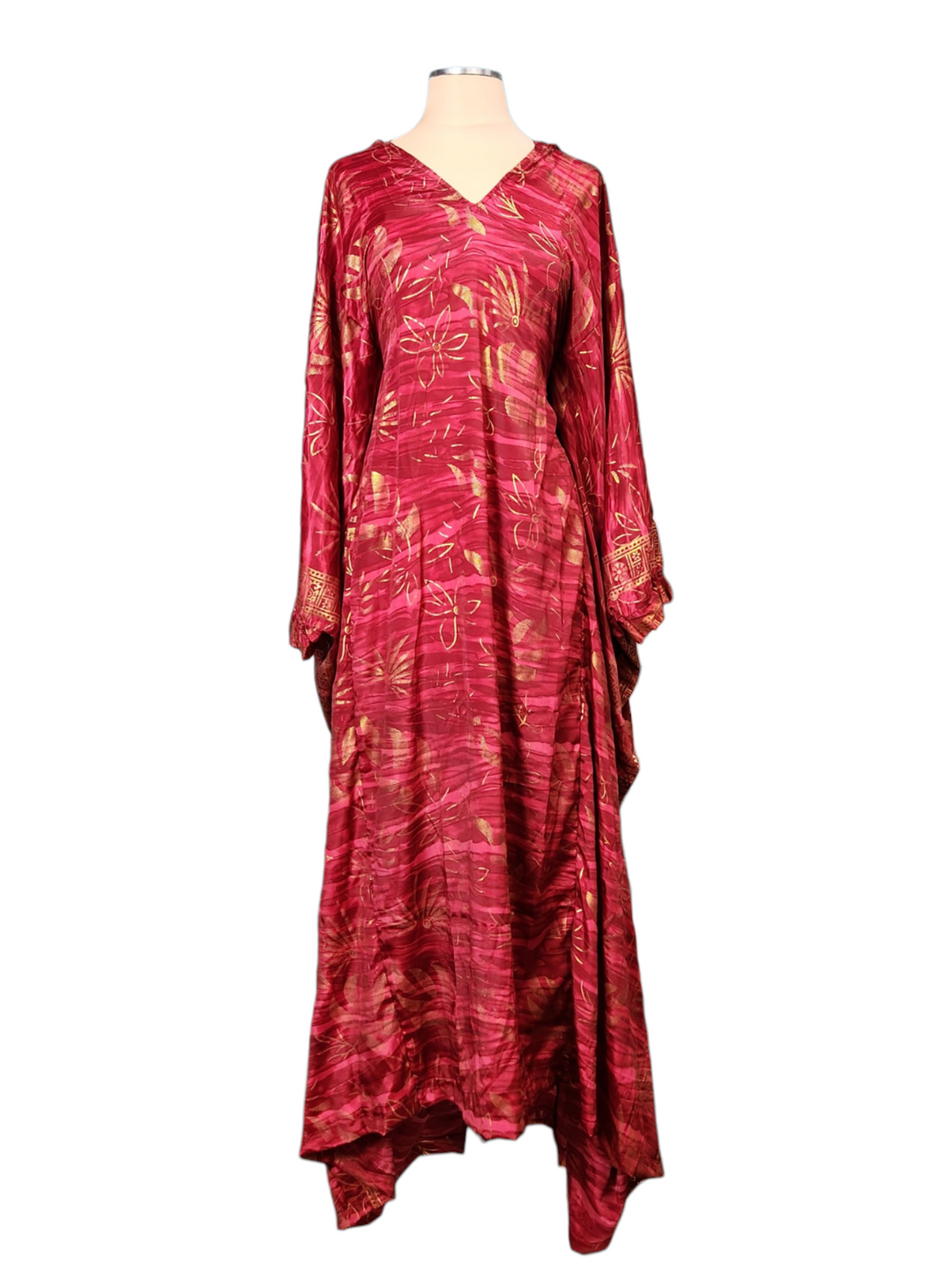 The Crimson Sunset Hooded Kaftani-409