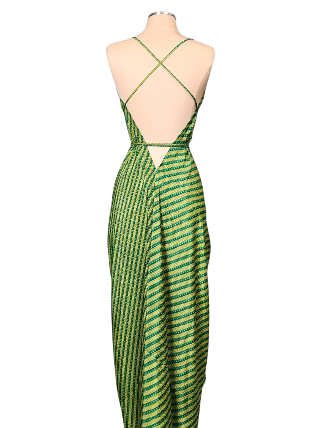 The Emerald Waterfall Silk Vault Tulip Arm Short Kimono & Point Dress Set-223