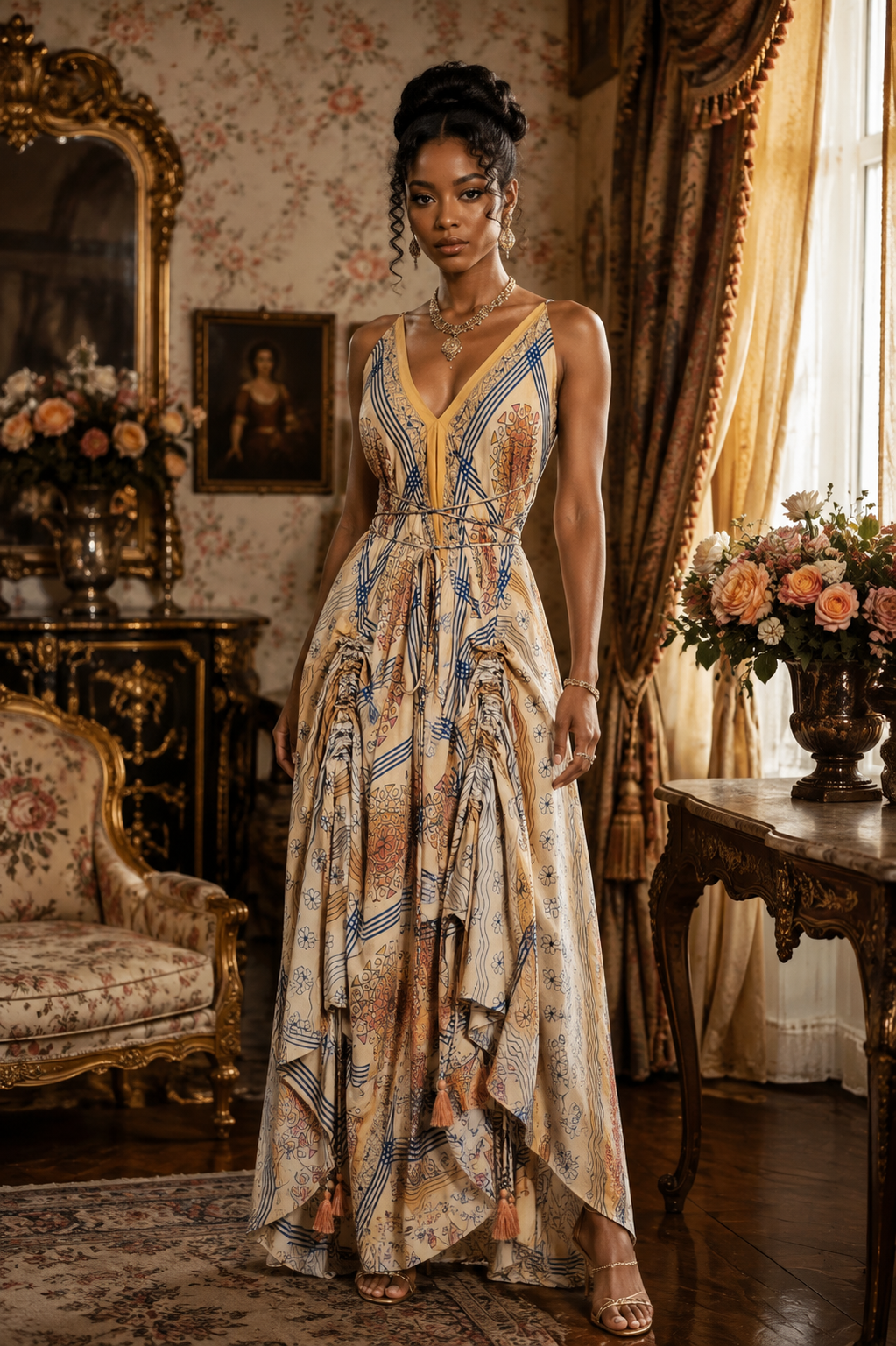The Sunkissed Serenade Point Dress-337