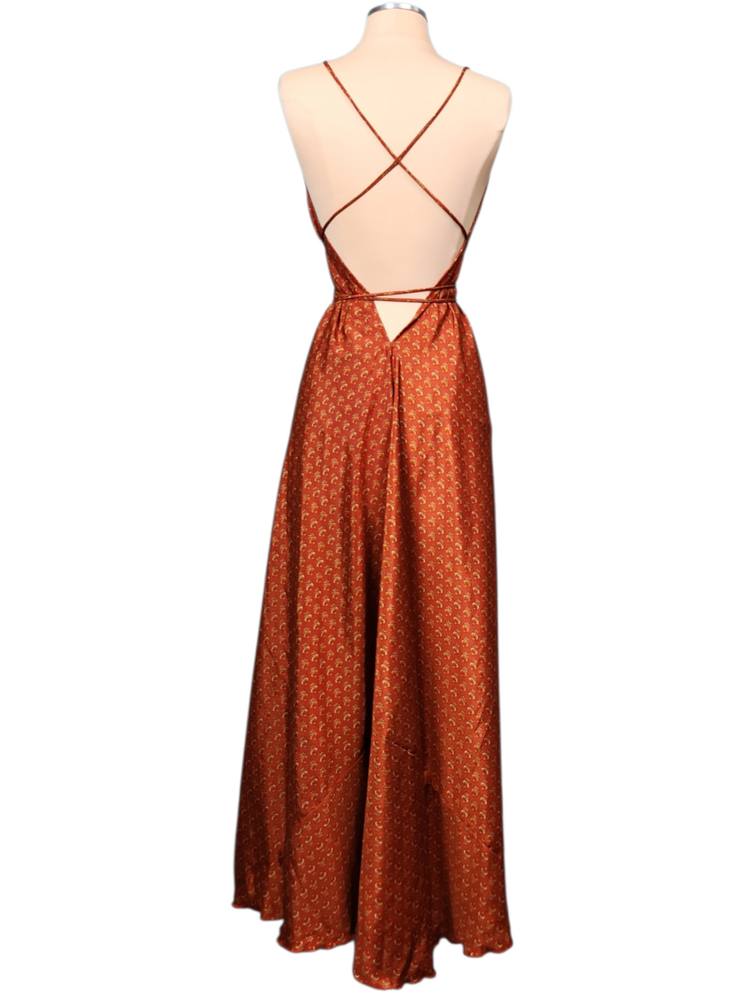 The Ember Royale Silk Vault Tulip Arm Long Kimono & Point Dress Set-231
