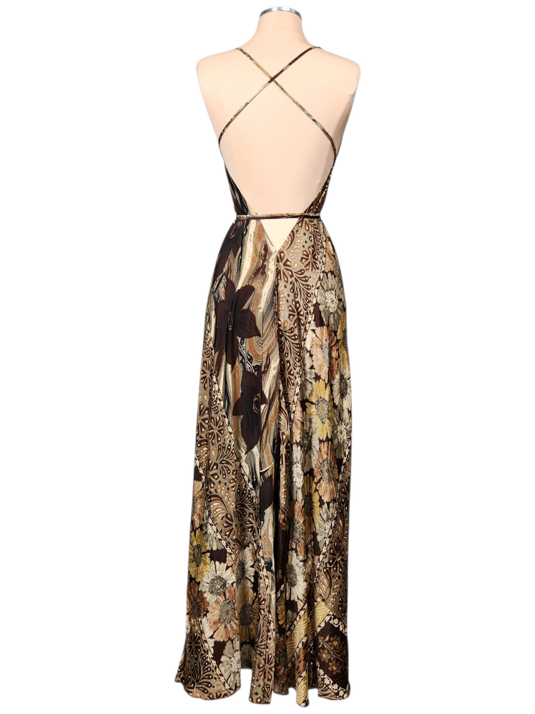 The Mocha Mirage Point Dress-339