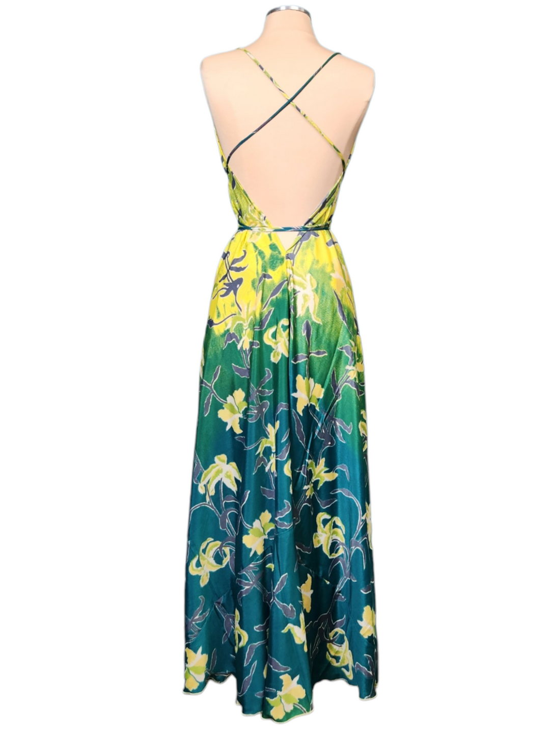 The Golden Meadow Silk Vault Tulip Arm Long Kimono & Point Dress Set-244