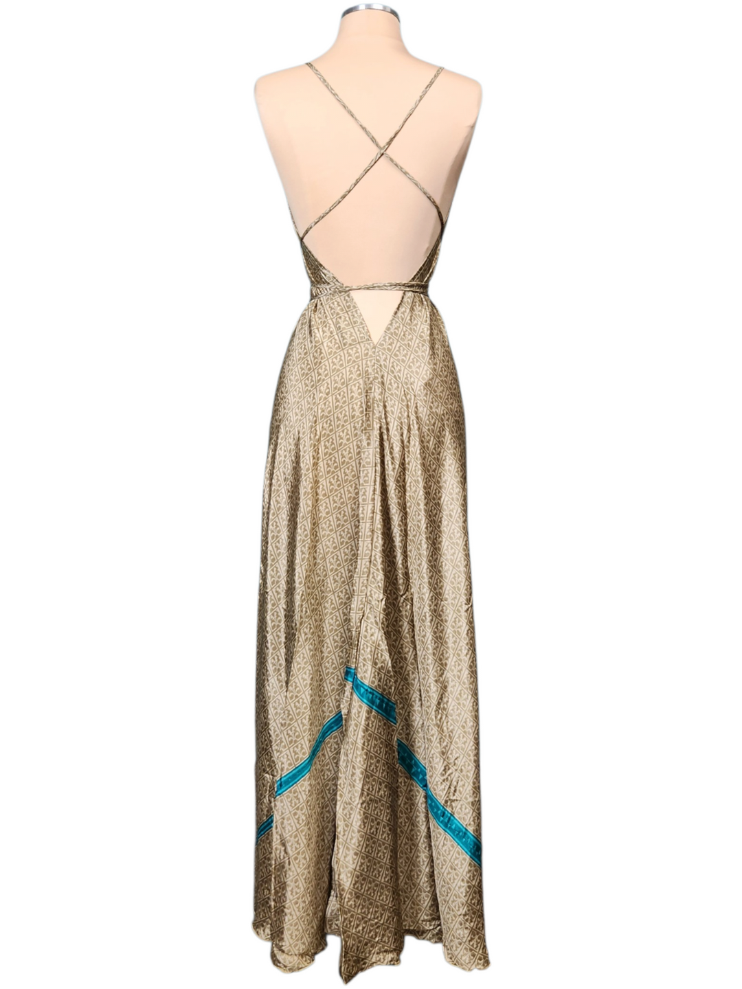 The Turquoise Oasis Point Dress-347