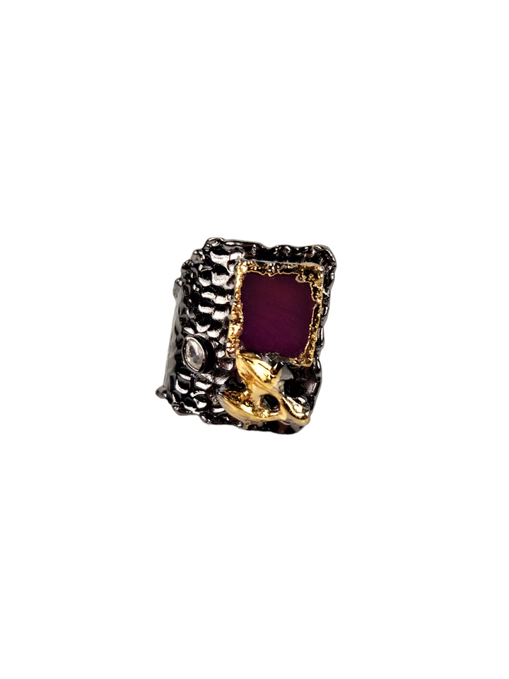 The Molly Wearable Art Agate Wrap Ring Collection