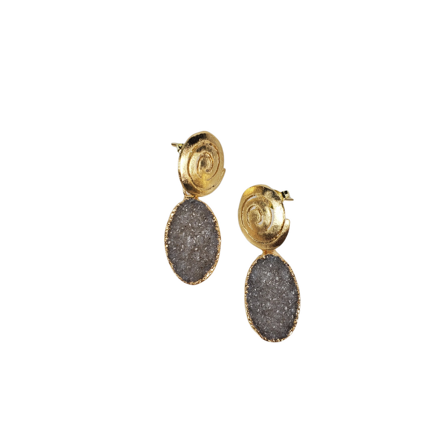 The Caty Druzy Earring Collection