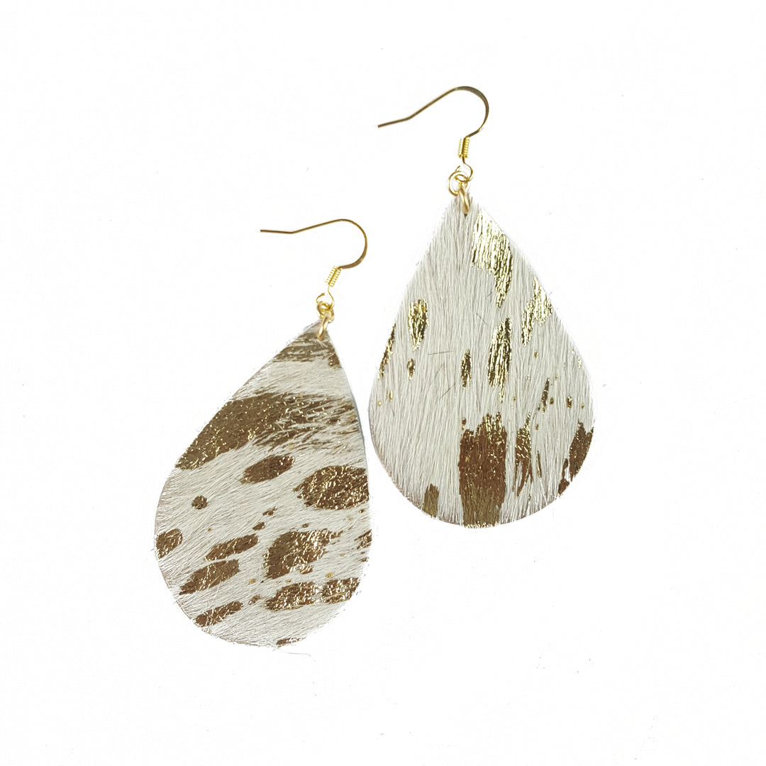 The Diana Leather Teardrop Earring Collection