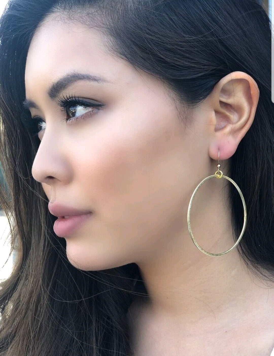 The Golden Large Gold Hoop Earrings