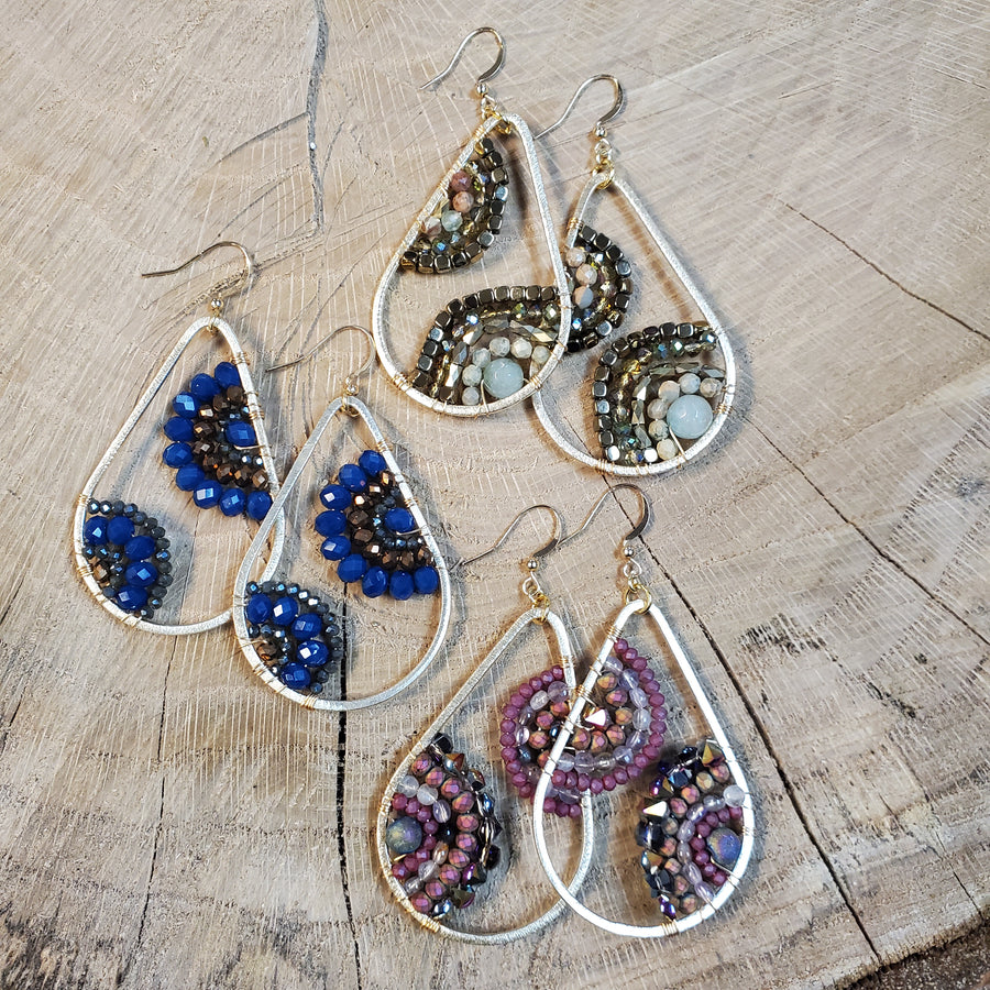 The Iris Crystal Earring Collection
