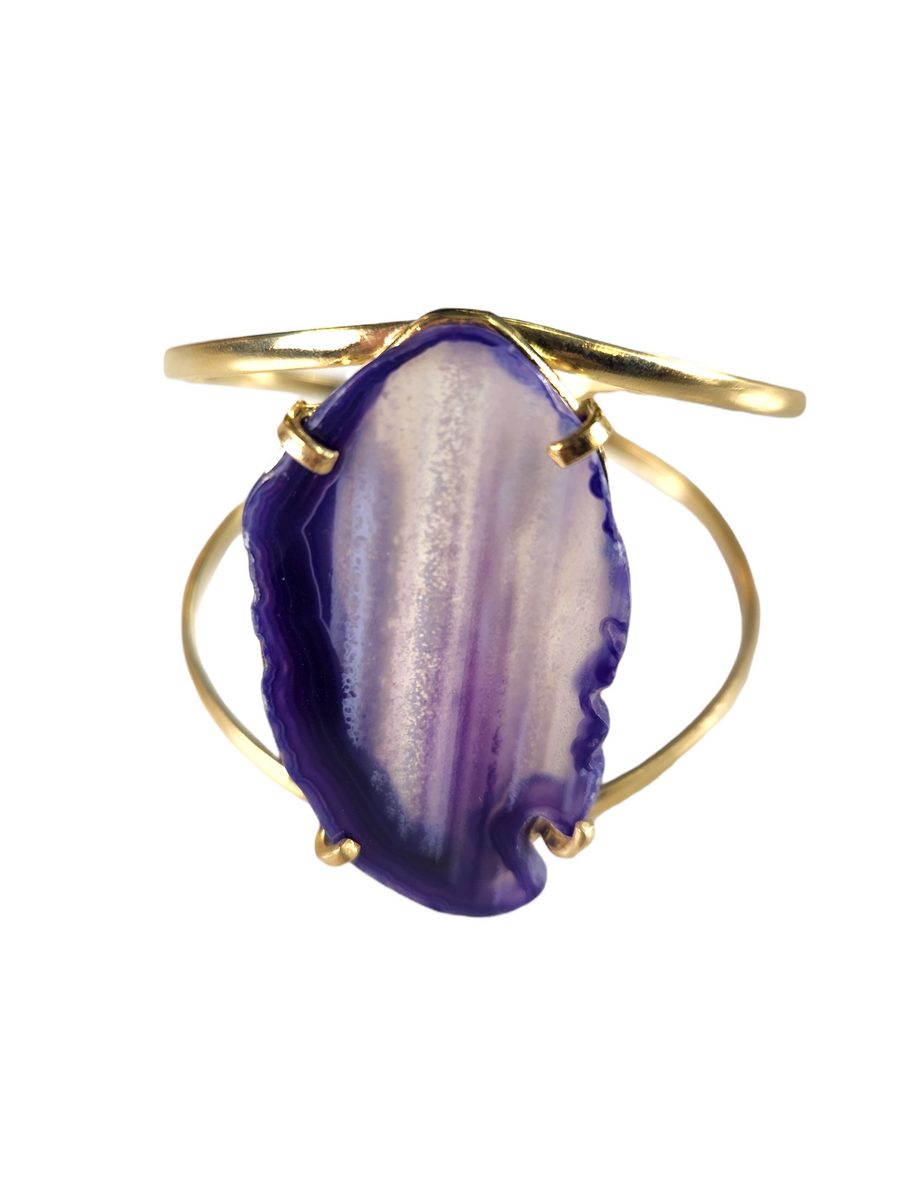 The Izzie Agate Cuff Bracelet Collection