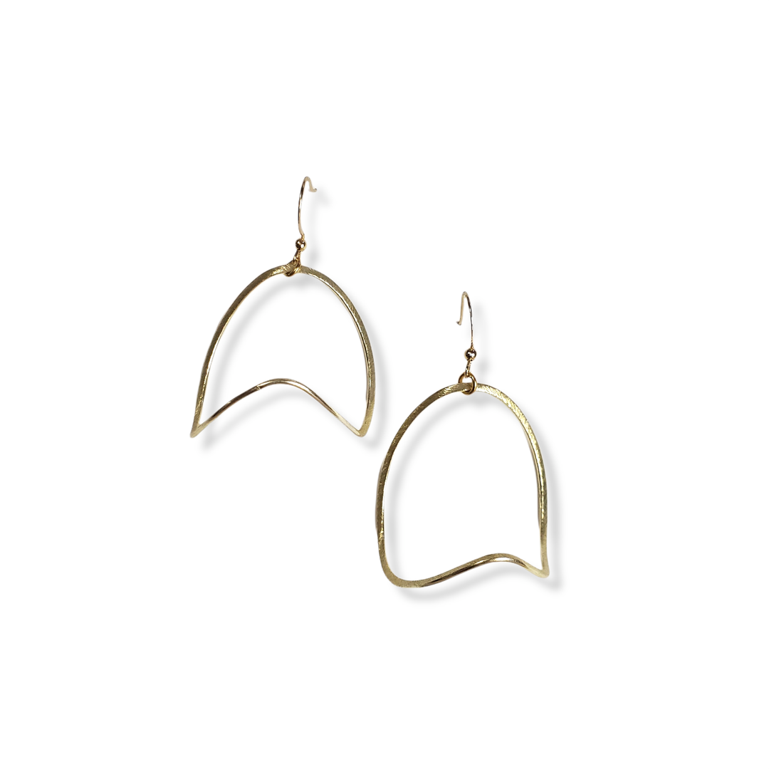 The Gia Gold Wave Earrings