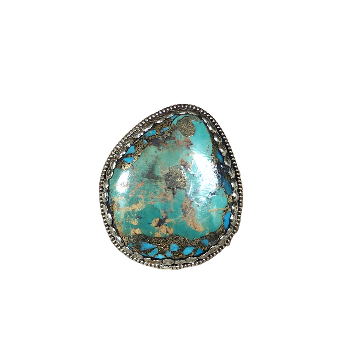 The Leena Turquoise Pyrite Ring Collection