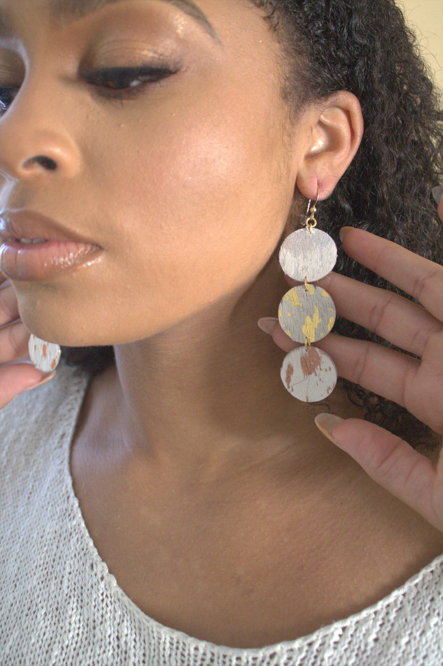 The Abby Leather Earring Collection