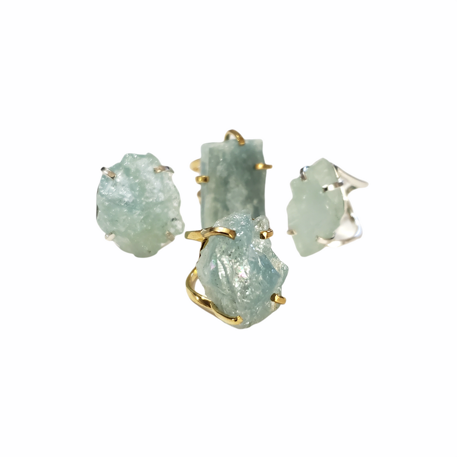 The Nona Aquamarine Ring Collection