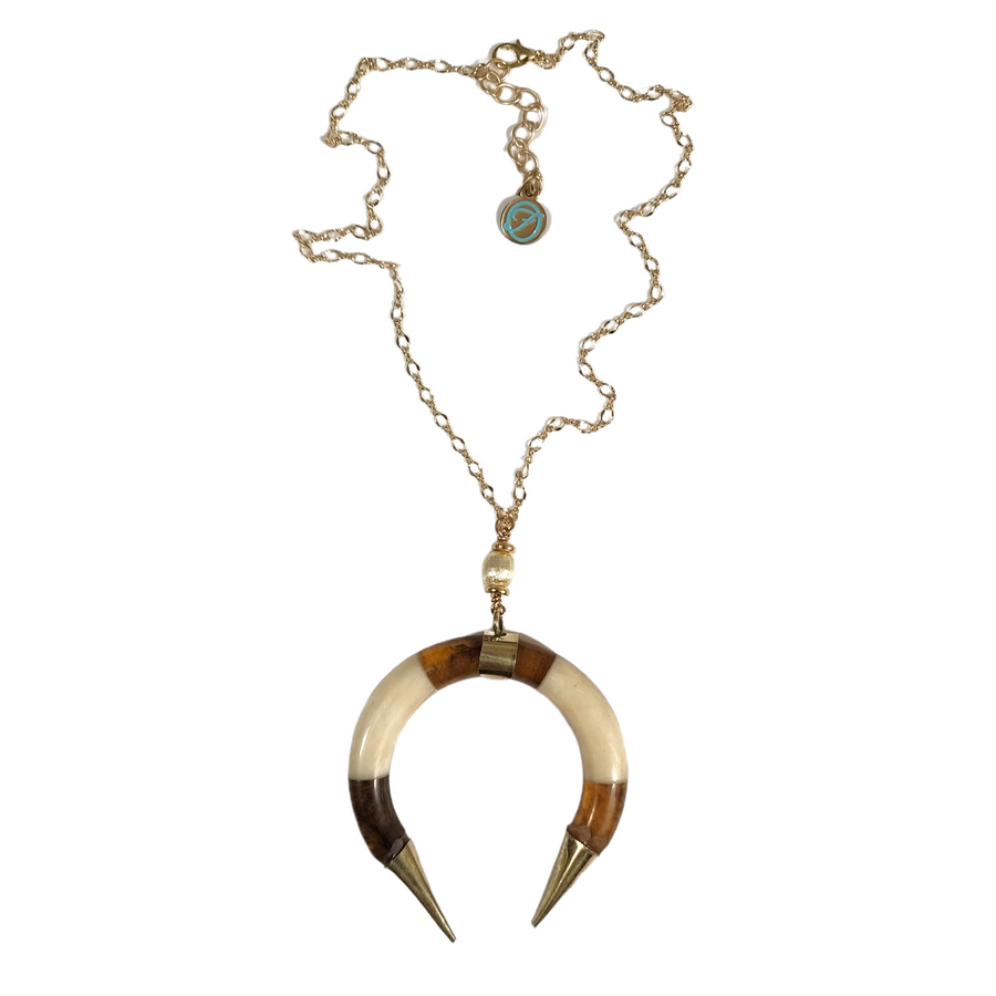 The Ash Acrylic Crescent Necklace Collection