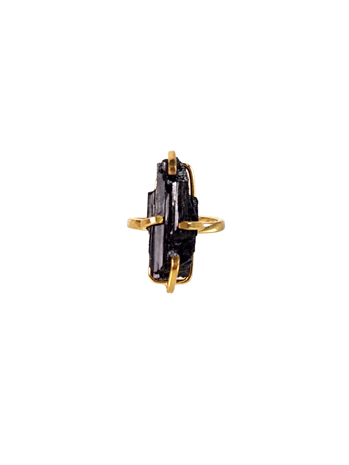 The Honey Dainty Black Tourmaline Ring Collection