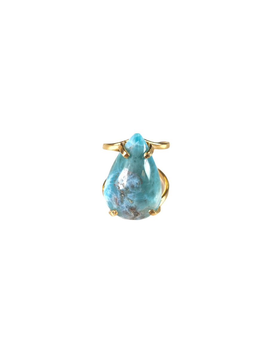 The Genesis Larimar Ring Collection