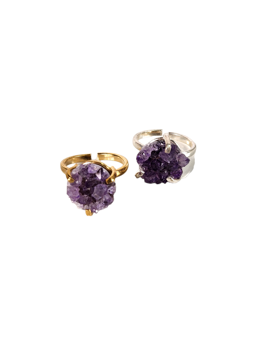 The Naomi Dainty Amethyst Ring Collection