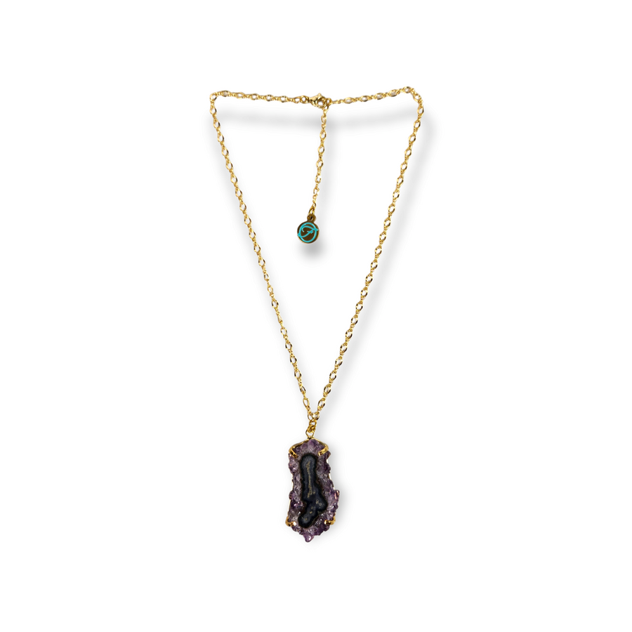 The Jackie Amethyst Stalactite Necklace Collection