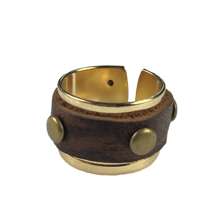 The Bren Leather Cuff Ring Collection