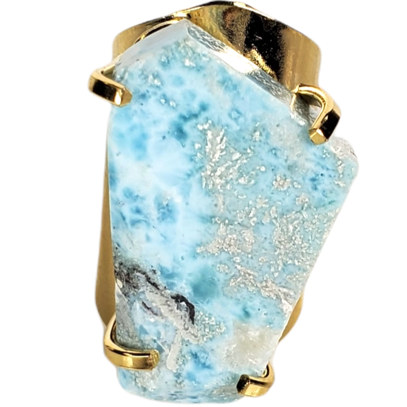 The Genesis Larimar Ring Collection