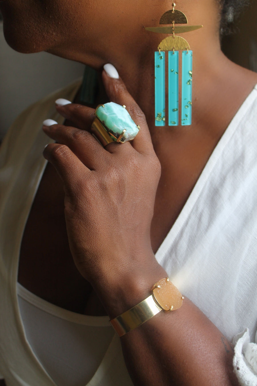 The Farren Druzy Cuff Collection