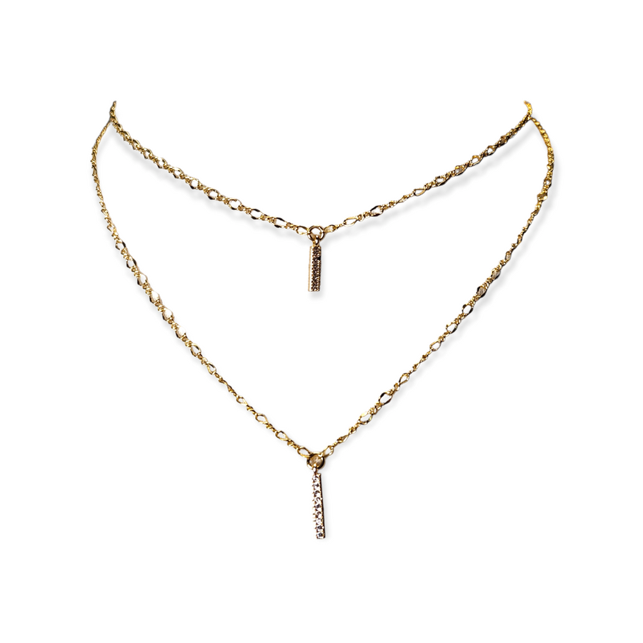 The Wendy Double Bar Necklace