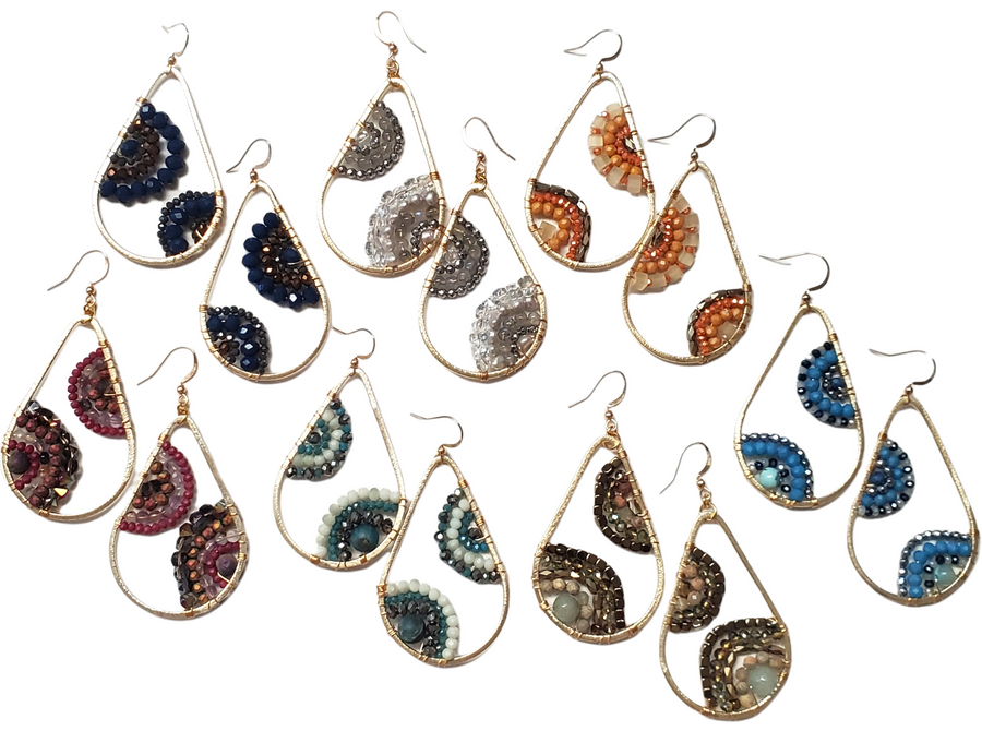 The Iris Crystal Earring Collection