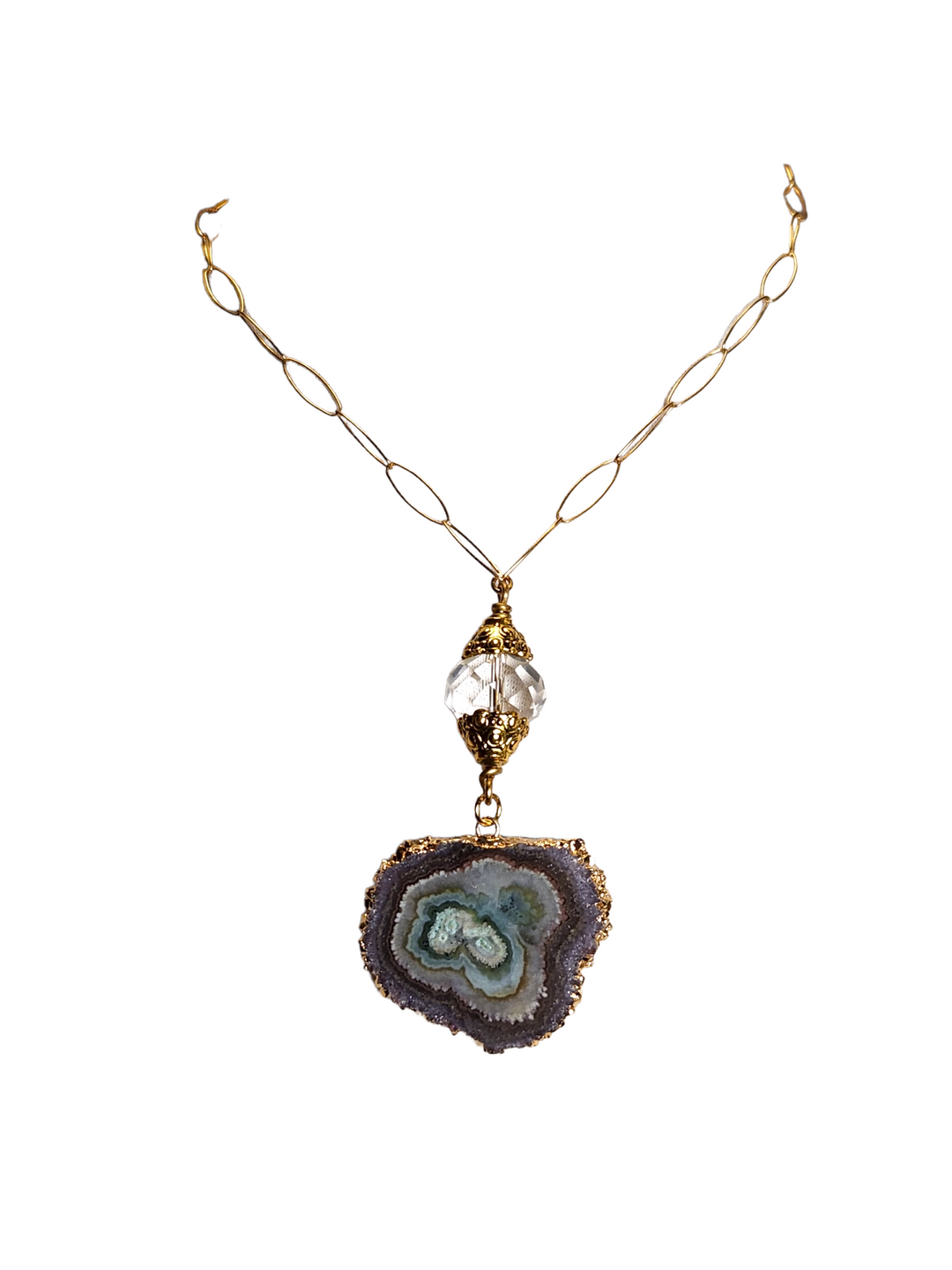 The Audrey Amethyst Stalactite Necklace Collection