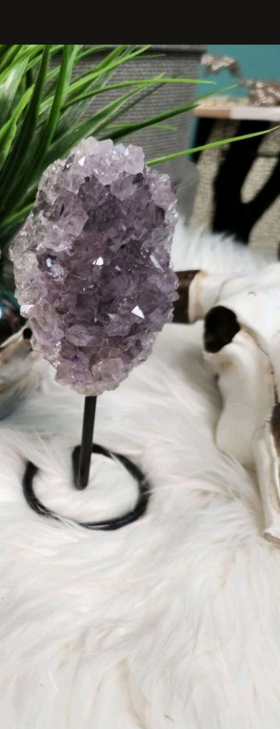 The Ashley Amethyst Stand Decor Collection