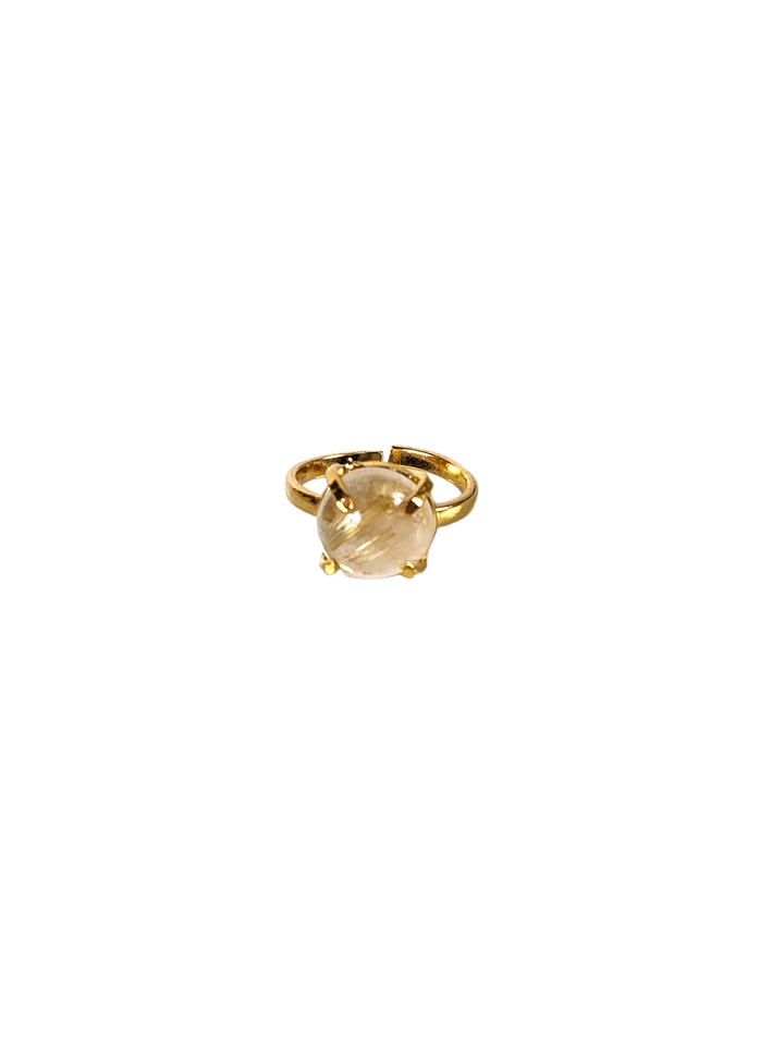 The Simple Rutilated Quartz Ring Collection