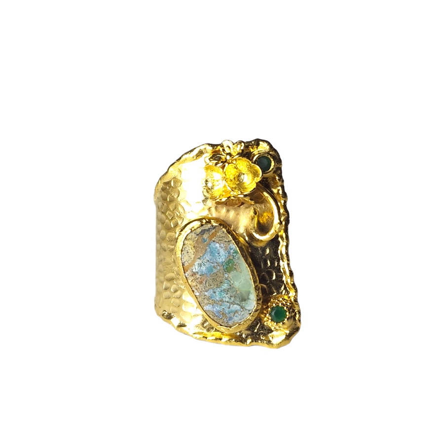 The Turquoise Gold Ring Collection