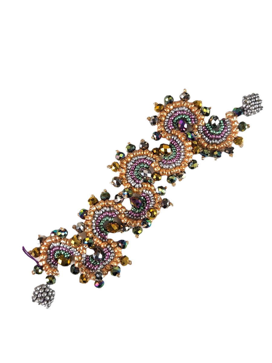 The Clair Magnetic Hand Stitched Bead Bracelet Collection