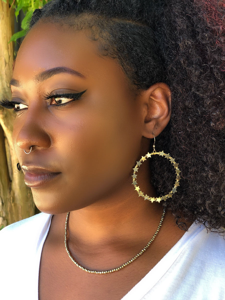 The Cheyanne Star Wire Wrapped Hoop Earring Collection