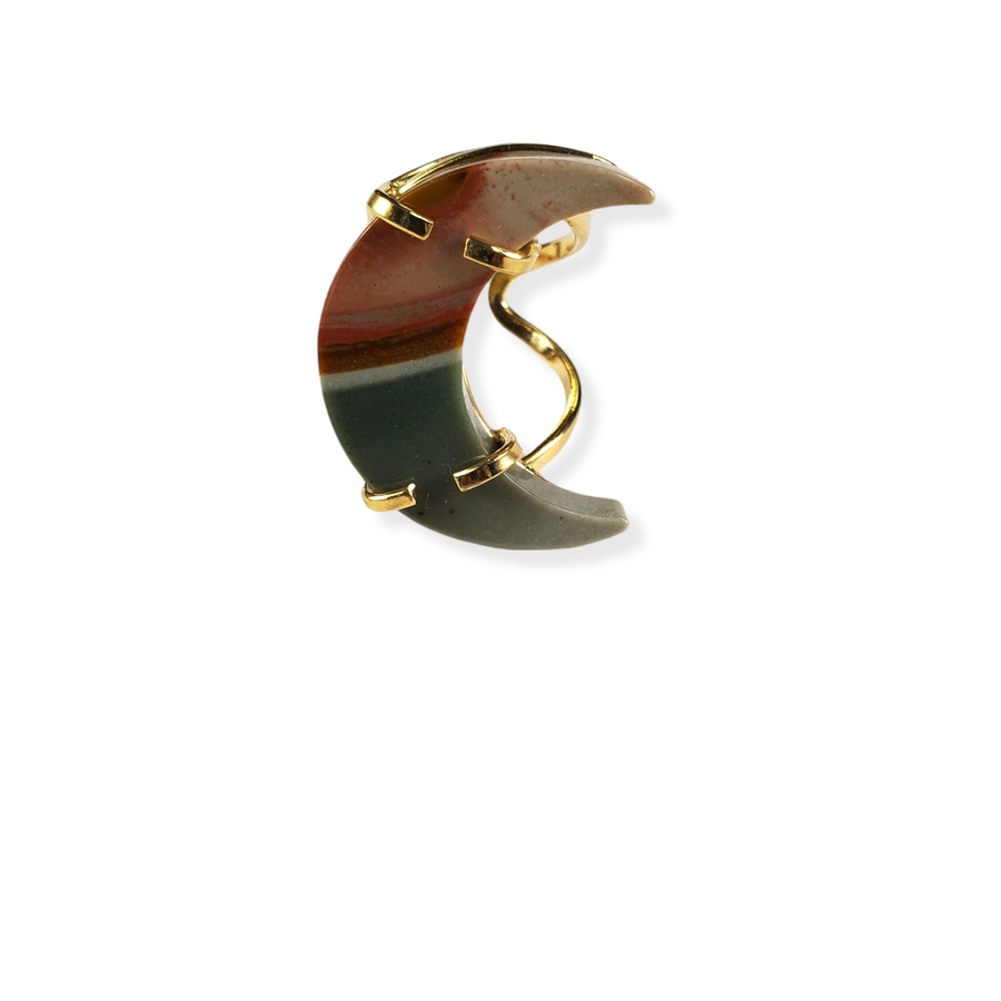 The Zara Mookaite Jasper Ring Collection