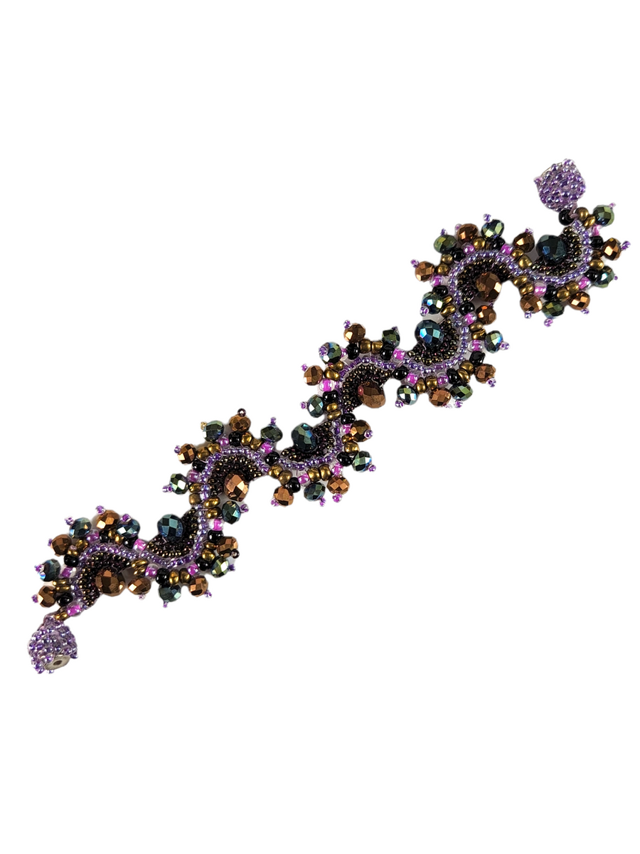 The Clair Magnetic Hand Stitched Bead Bracelet Collection