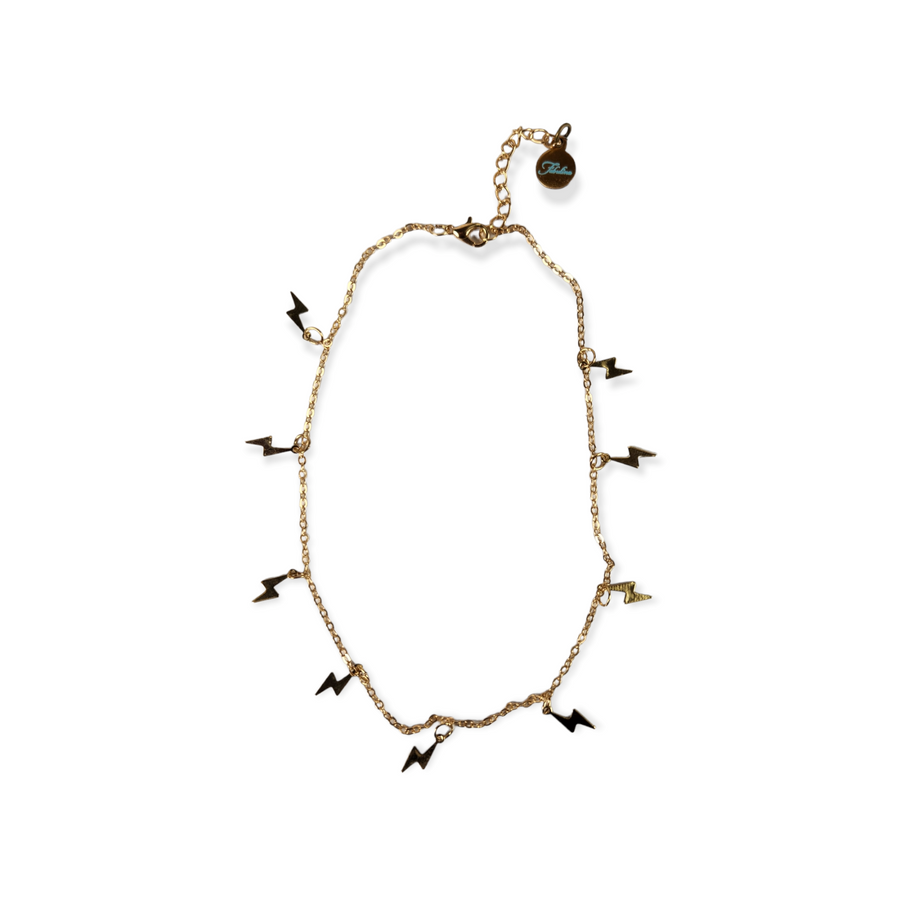 The Frankie Dainty Bolt Necklace