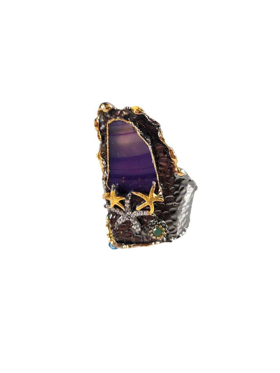 The Molly Wearable Art Agate Wrap Ring Collection