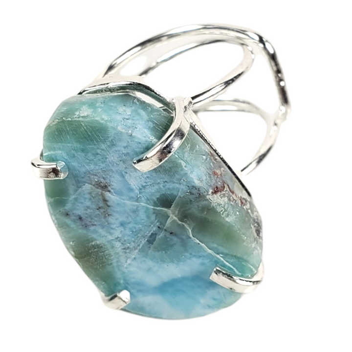 The Genesis Larimar Ring Collection