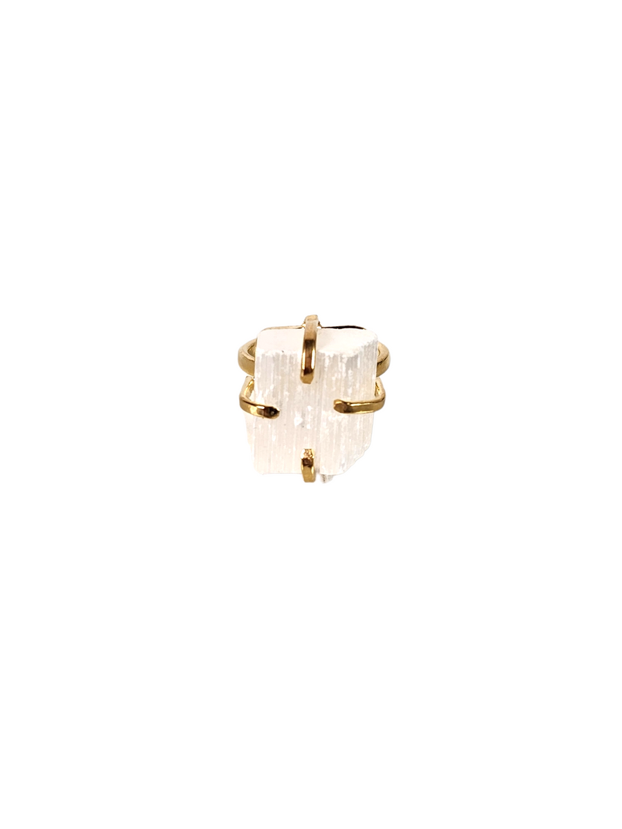The Maple Dainty Selenite Ring Collection