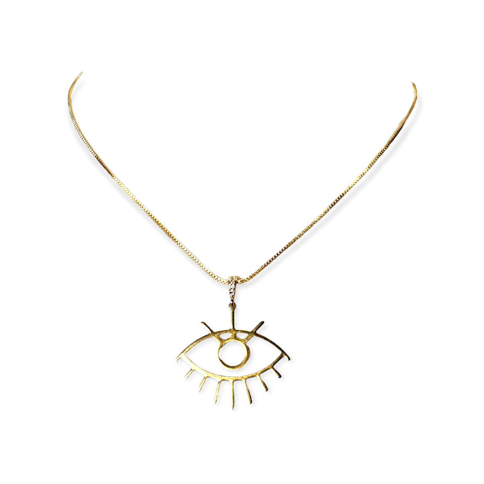 The Susan Gold Eye Necklace
