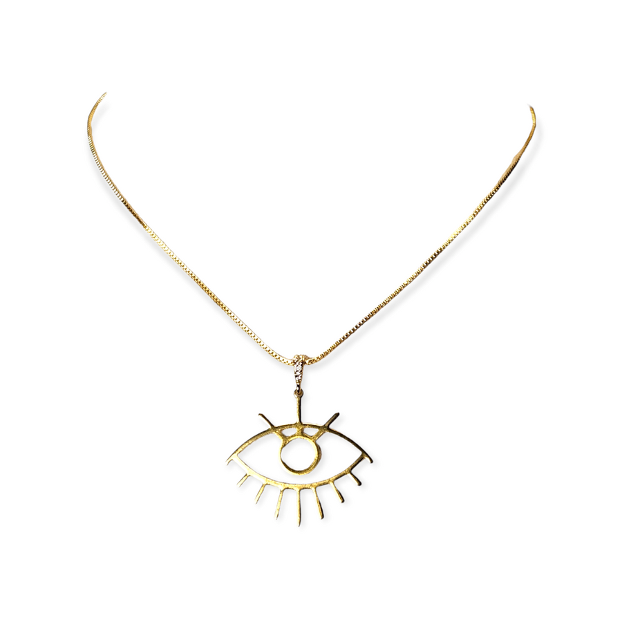 The Susan Gold Eye Necklace