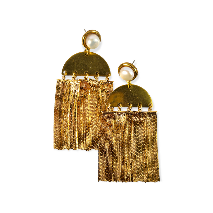 The Tammi Brass Earrings