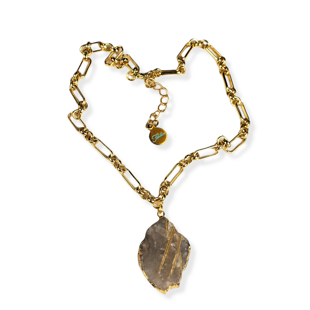 The Moxie Rutilated Quartz Necklace Collection